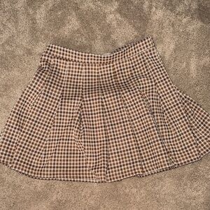 Altard State Plaid Brown Women's Skirt